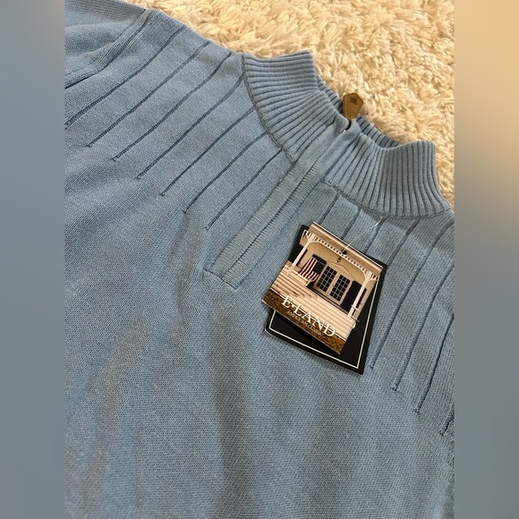 E.Land Blue Ribbed Knit Sweater - Picture 2 of 2